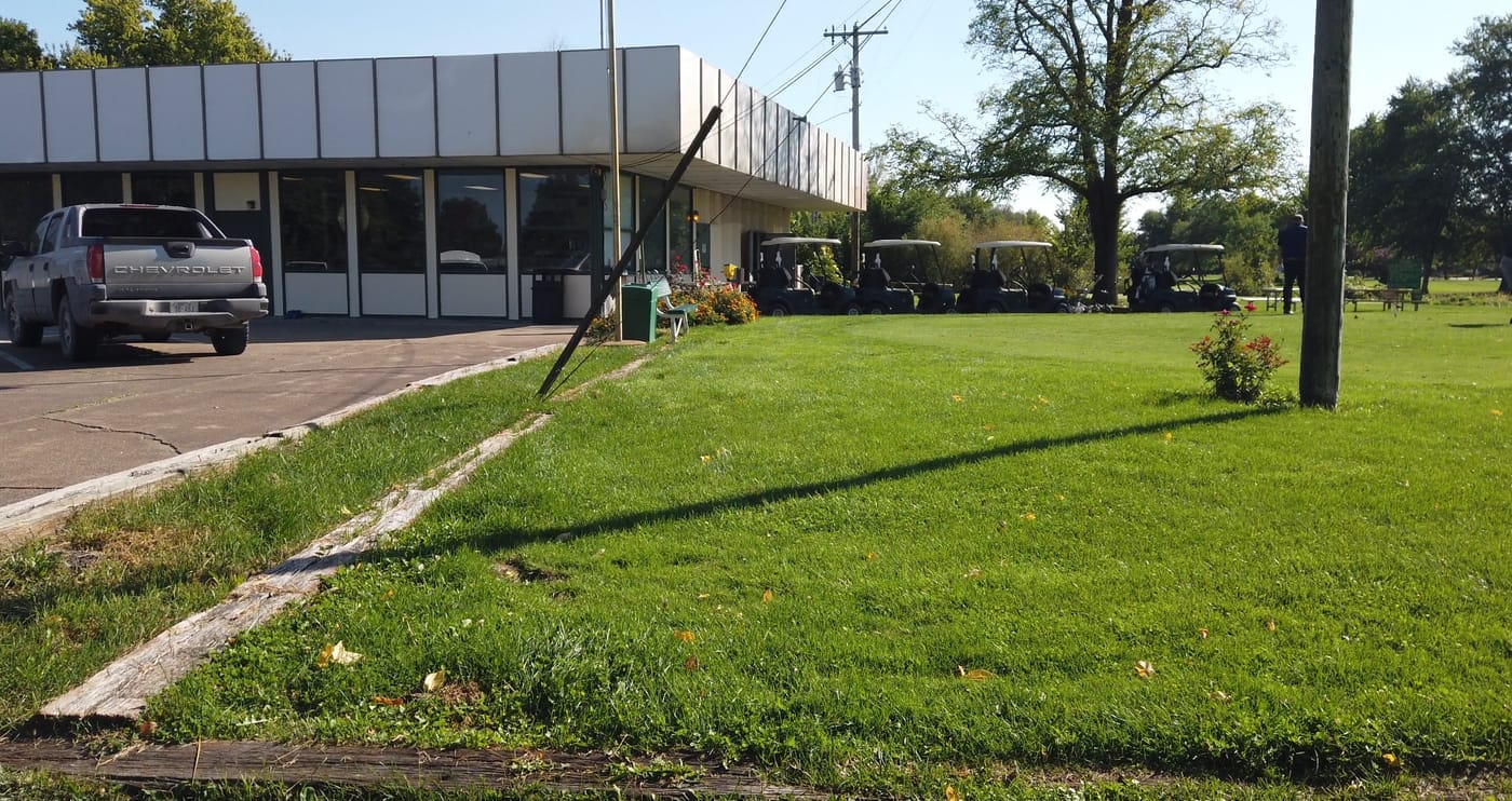 The clubhouse at Van Berg Golf Course in Columbus, Nebraska