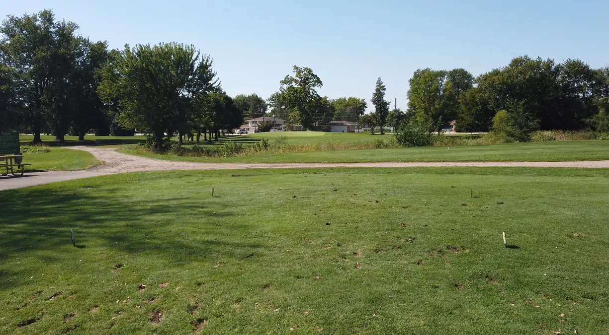 Hole #1 at Van Berg Golf Course In Columbus, Nebraska