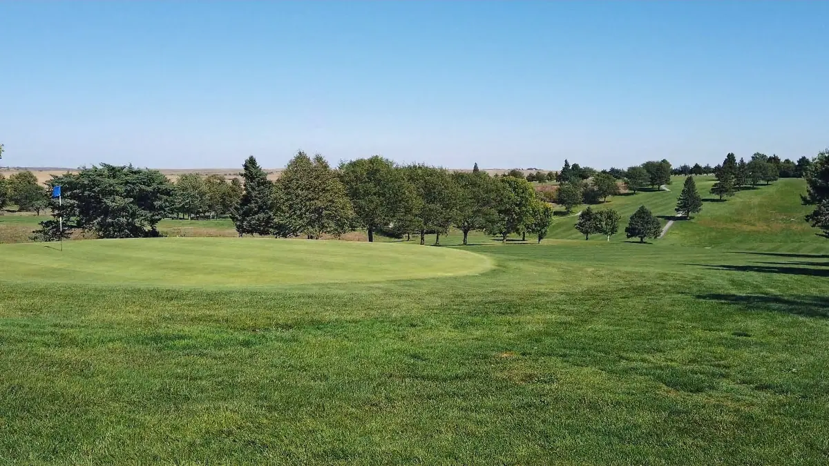Hole #9 at Gibbon Valley View Golf Course in Gibbon, Nebraska
