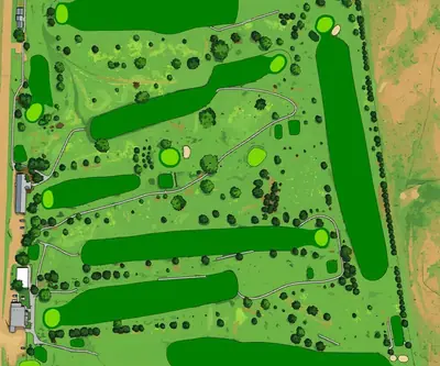 On overhead sketch of Gibbon Valley View Golf Course in Gibbon, Nebraska