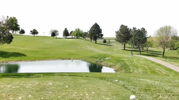 Hole #7 at Club 91 Golf Course in Leigh, Nebraska