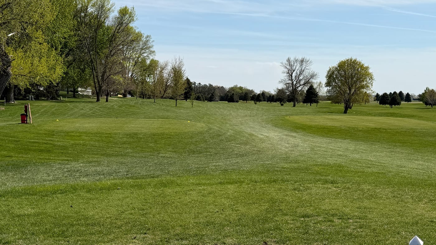 Hole 2 at O'Neill Golf Club in O'Neill, Nebraska