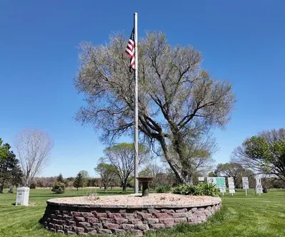 St. Paul Country Club entrance flagpole
