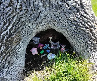 Hidden tree display at St. Paul Country Club